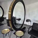 Kaptafel eiland, Alpeda, Round, zwart/goud